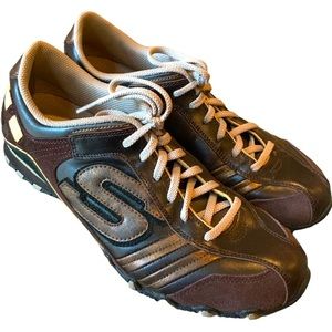 Skechers Bikers Tickled Shoes in Toffee in EUC in Original Box
